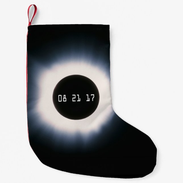 August 2017 Gesamtsolarauskitzel in Schwarz und We Kleiner Weihnachtsstrumpf (Vorderseite)