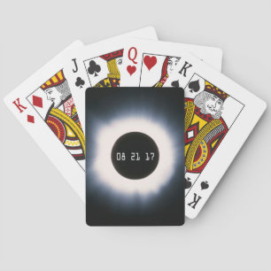 August 2017 Gesamtsolarauskitzel in Schwarz und We Spielkarten