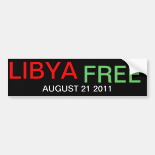 AUGUST 21 2011 LIBYA FREE AUTOAUFKLEBER