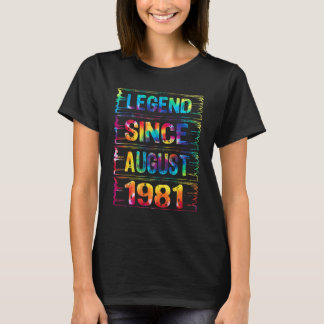August 41 Jahre alt Seit 1981 41. Geburtstagsfeier T-Shirt