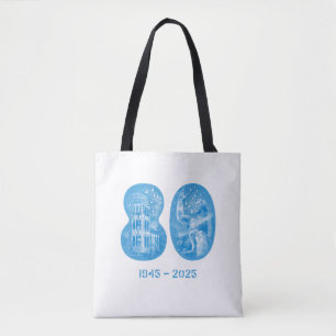 August 5 NYC Veranstaltung 2025 Tote (weiß/schwarz Tasche