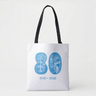 August 5 NYC Veranstaltung 2025 Tote (weiß/schwarz Tasche