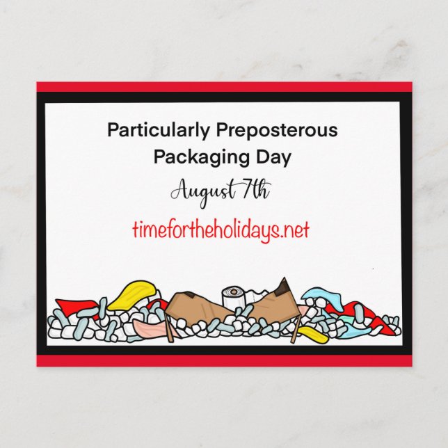 August 7th ist besonders präposterös postkarte (Vorderseite)