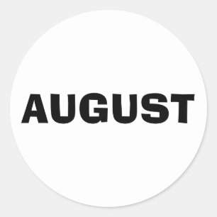 August Ad Lib White Sticker von Janz