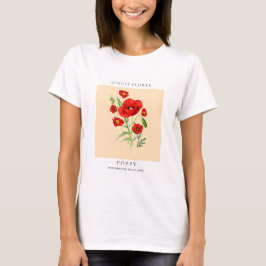 August Birth Month Flower T-Shirt