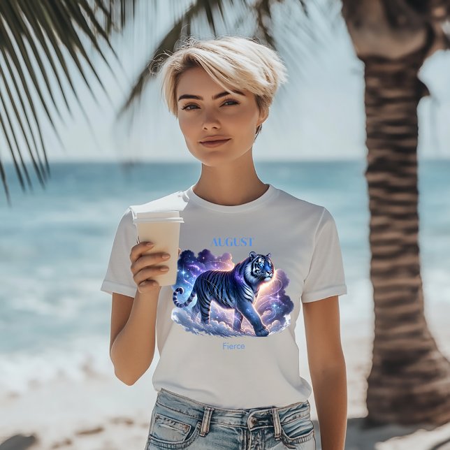 August Birth Month Spirit Animal Tiger Gift - T-Shirt (Von Creator hochgeladen)