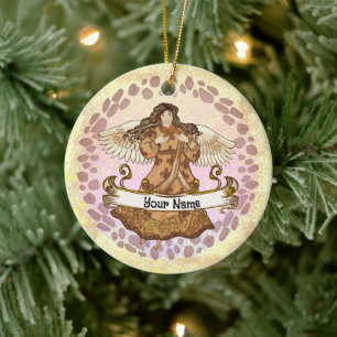 August Birthday Angel Ornament