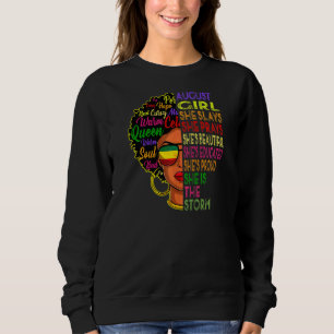 August Birthday Girls August Girl She Slay Sweatshirt