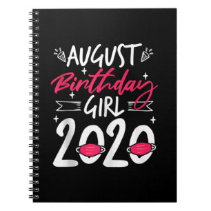 August Birthday Quarantine Geschenk Frauen Ihr Mäd Notizblock