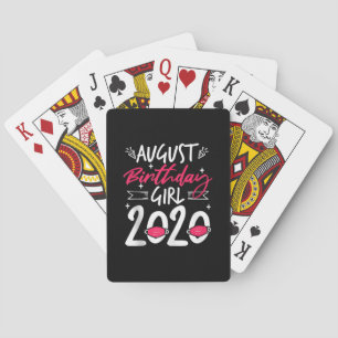 August Birthday Quarantine Geschenk Frauen Ihr Mäd Spielkarten