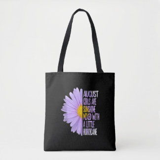 August Birthday Womens Gift Funny Daisy Aster Gesc Tasche