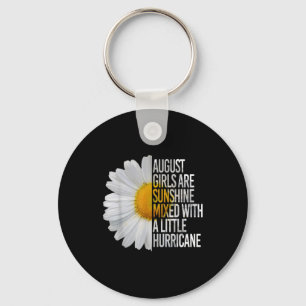 August Birthday Womens Gift Funny Daisy Zitat Gesc Schlüsselanhänger
