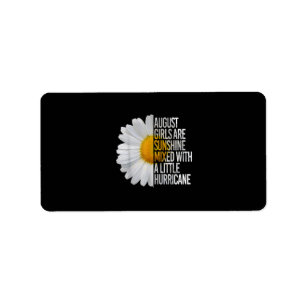 August Birthday Womens Gift Funny Quote Geschenk Adressaufkleber