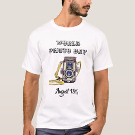 August des Welt-Fotos 19. Shirt