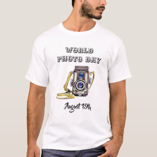 August des Welt-Fotos 19. Shirt