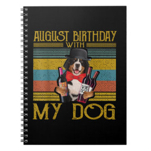 August Geburtstag mit meinem Bemese Moutain Dog 20 Notizblock