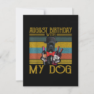 August Geburtstag mit meinem Cane Corso Dog 2020 Einladung