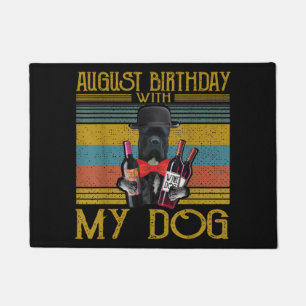 August Geburtstag mit meinem Cane Corso Dog 2020 Fußmatte