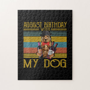 August Geburtstag mit meinem irischen Setter Hund 