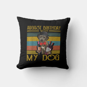 August Geburtstag mit meinem irischen Wolfhound Hu Kissen