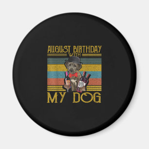 August Geburtstag mit meinem irischen Wolfhound Hu Magnet