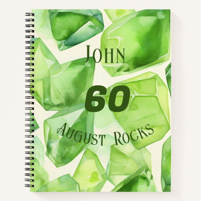 August Geburtstag oder Individuelle Name zum Jahre Notizbuch (Vorderseite)