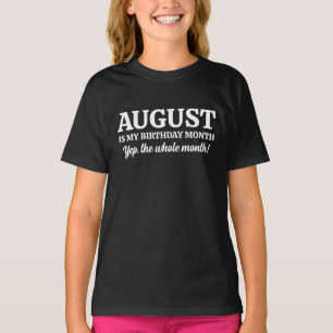 August Geburtstag T-Shirt