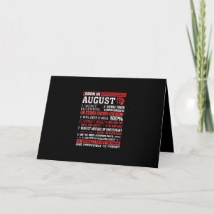August Geburtstagsgeschenke - Geboren im August Ju Karte