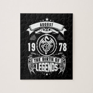 August-Geschenk 1978 Geburtsjahr der Legenden