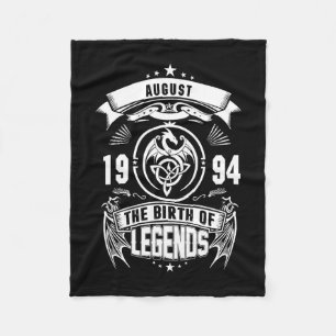 August Geschenk 1994 Die Geburt der Legenden Fleecedecke