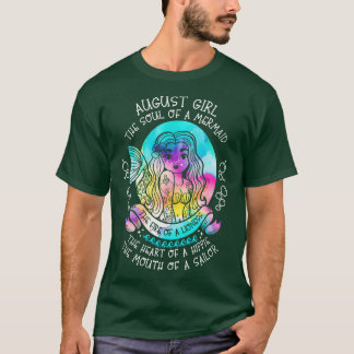 August Girl das Soul einer Meerjungfrau T-Shirt