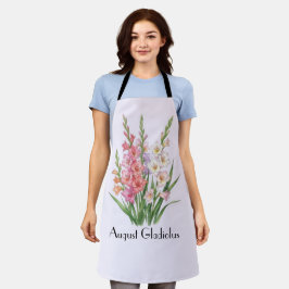 August Gladiolen Blumen Schürze