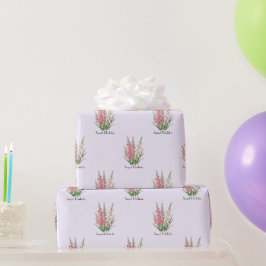 August Gladiolus Blumen Geschenkpapier