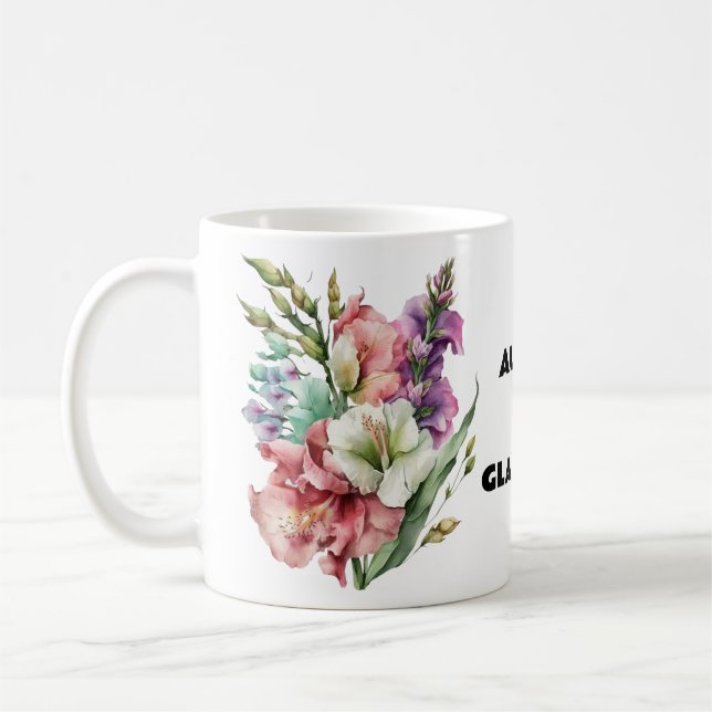 AUGUST - GLADIOLUS KAFFEETASSE (Links)