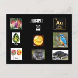 August Leo Birth Monat Postkarte