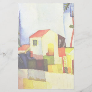 August Macke Bright House Aquarellmalerei Briefpapier
