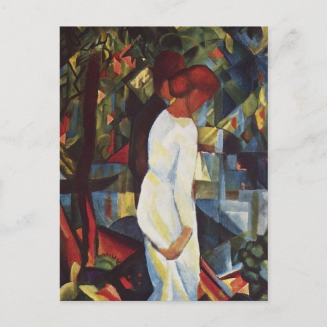August Macke - ein Paar im Wald Postkarte (Vorderseite)