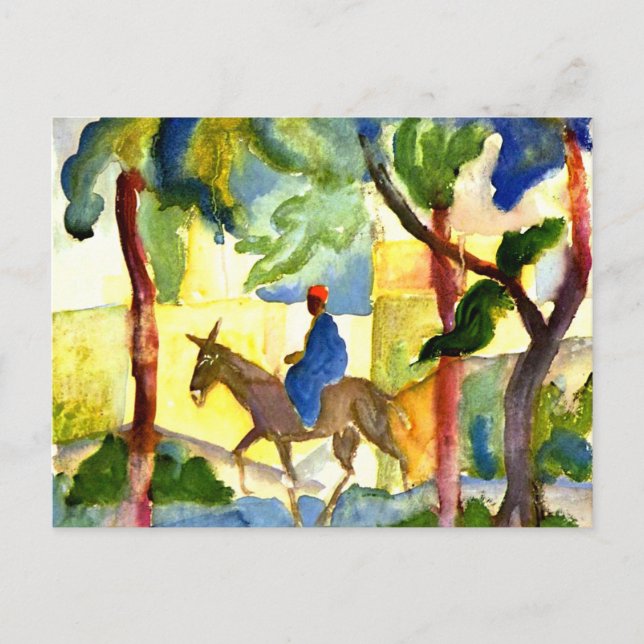 August Macke - Eselritt Postkarte (Vorderseite)