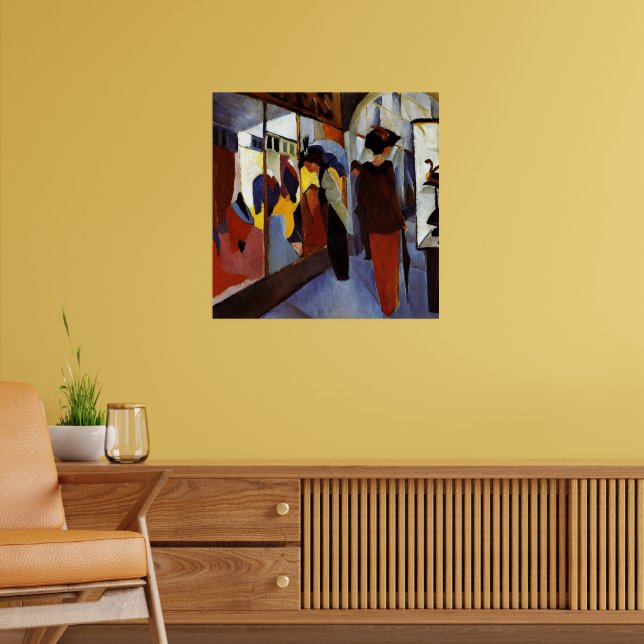 August Macke farbenfrohe Malerei, Mode Shop, Poster (Wohnzimmer 2)
