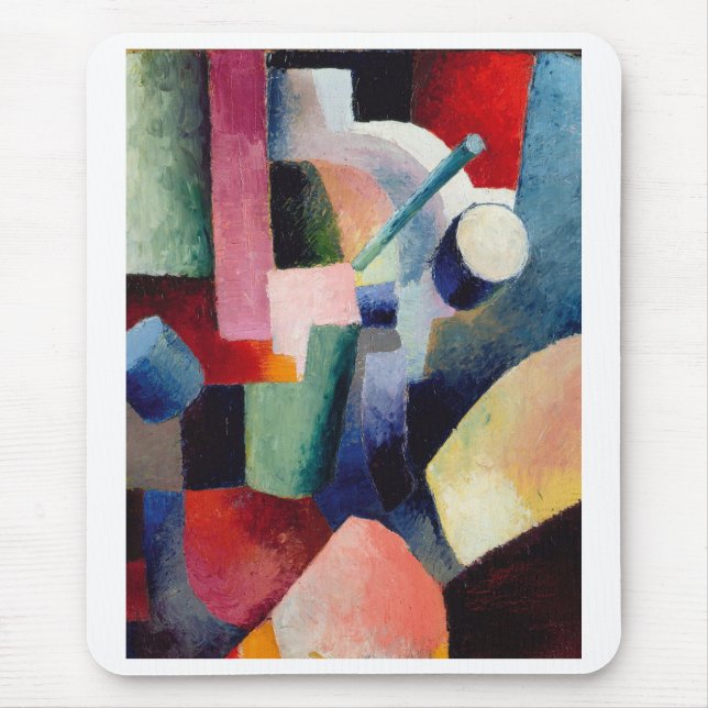 August Macke, farbige Zusammenstellung der Formula Mousepad (Vorne)