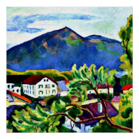 August Macke - Frühjahrslandschaft in Tegernsee