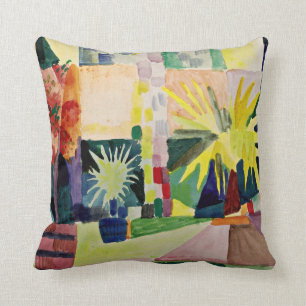 August Macke: Garten am Thunersee Kissen