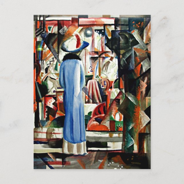August Macke - Großes, gut beleuchtetes Shop-Fenst Postkarte (Vorderseite)