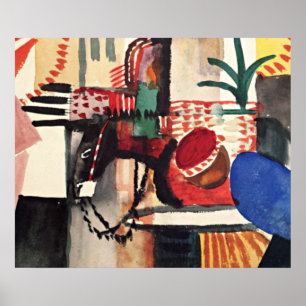 August Macke Kunstwerk, Mann mit Esel Poster