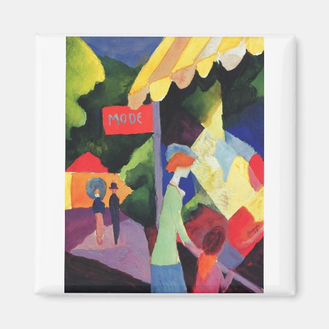 August Macke - Modefester 1913 Magnet (Vorne)