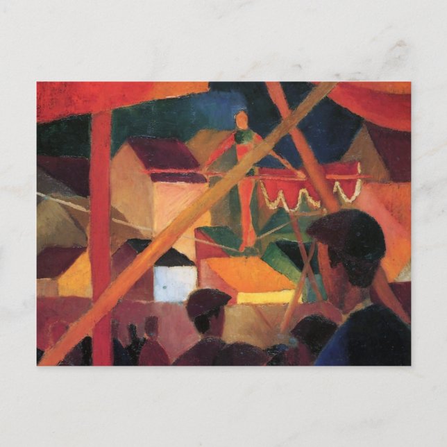 August Macke - Tightrope Walker Postkarte (Vorderseite)