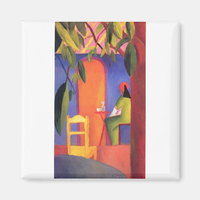 August Macke - Türkisches Café 1914 Türkisches Caf Magnet (Vorne)
