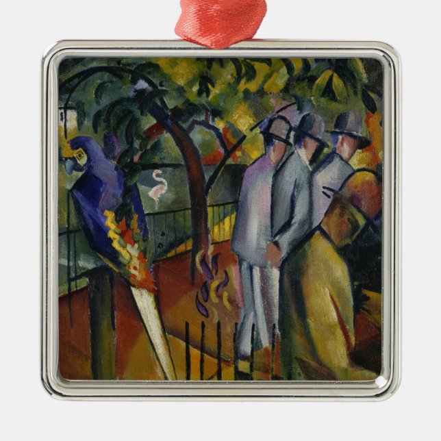 August Macke | zoologischer Garten I Ornament Aus Metall (Vorne)