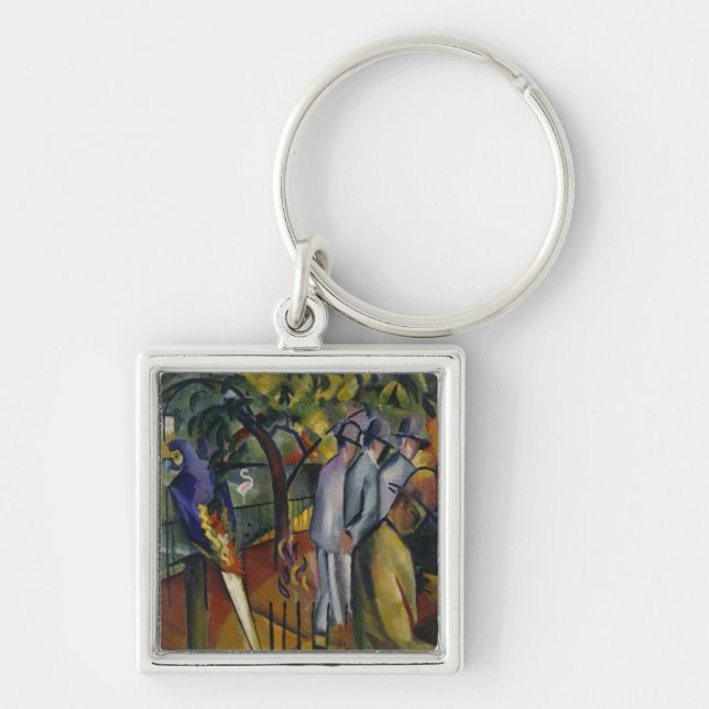 August Macke | zoologischer Garten I Schlüsselanhänger (Vorne)