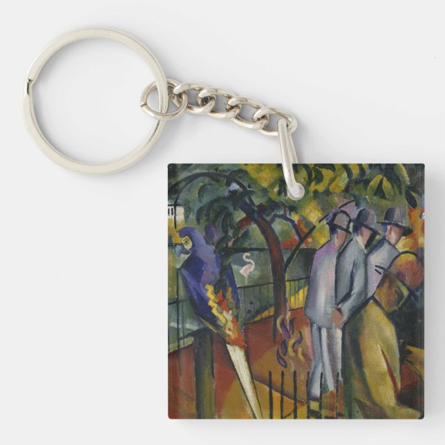 August Macke | zoologischer Garten I Schlüsselanhänger (Vorderseite)